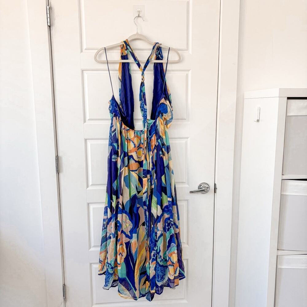 NEW Anthropologie Alexandra Farmer Printed Maxi Dress - Picture 8 of 9